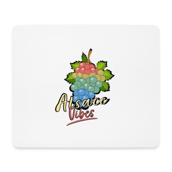 Alsace Vibes - Tapis de souris (format paysage) - blanc - Devant