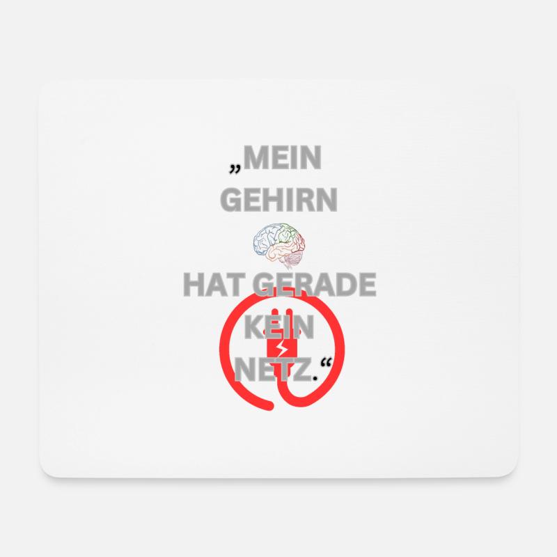 Kein Netz - Mousepad (Querformat) - Weiß