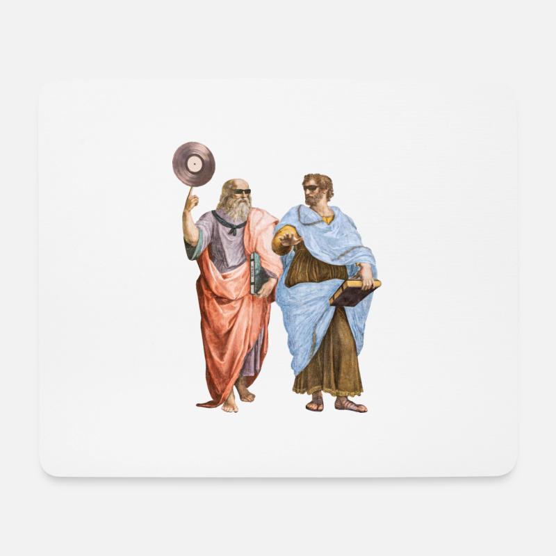 The Philosophers - Mousepad (Querformat) - Weiß