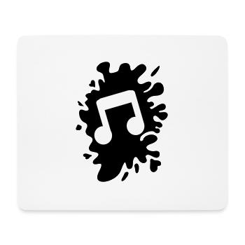note de musique blob - Tapis de souris (format paysage) - blanc - Devant