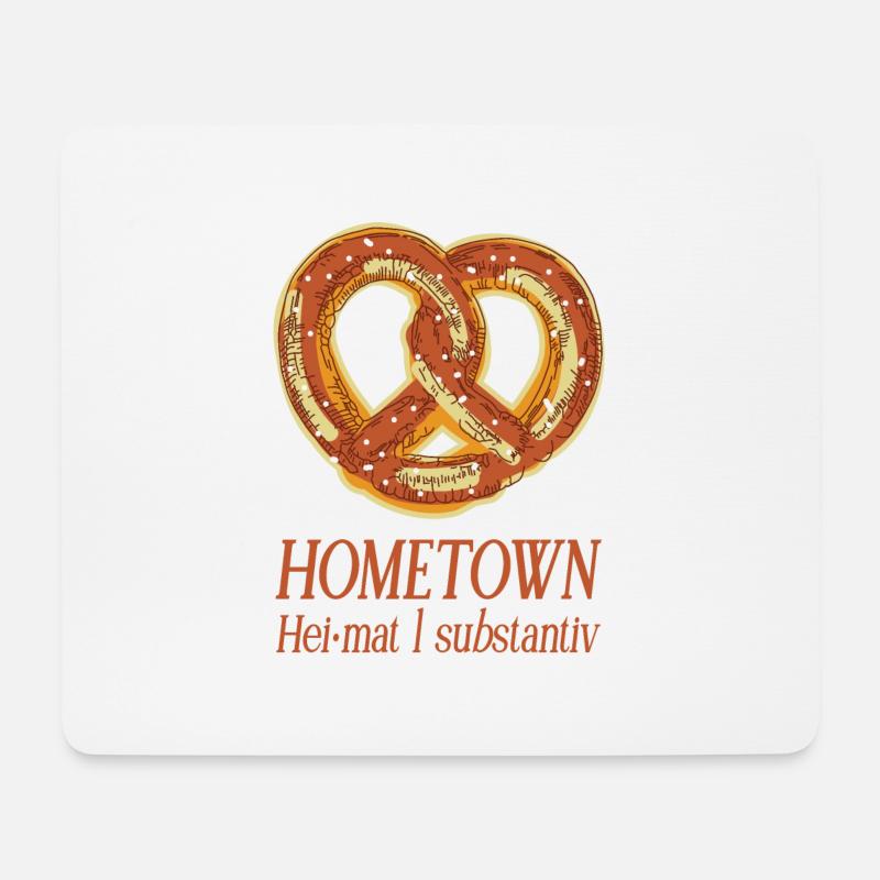 BRETZEL HOMETOWN HEIMAT - Mousepad (Querformat) - Weiß