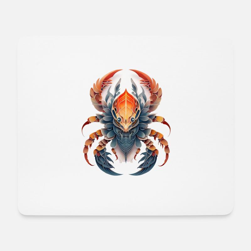 Sternzeichen Scorpion - Mousepad (Querformat) - Weiß
