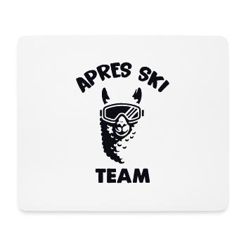 Lama Alpaca Ski Goggles Après Ski - Mouse Pad (horizontal) - white - Front