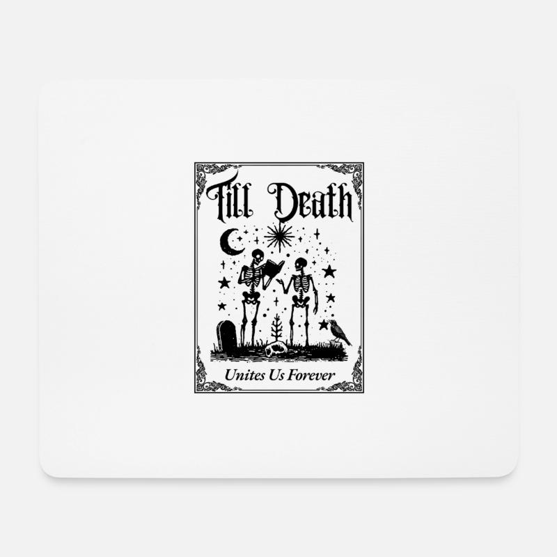 Bis der Tod uns für immer vereint - Mousepad (Querformat) - Weiß