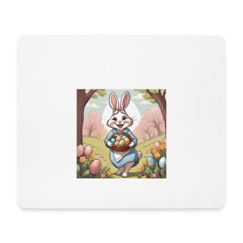 Bunny Mother Easter Gift - Mouse Pad (horizontal) - white - Front