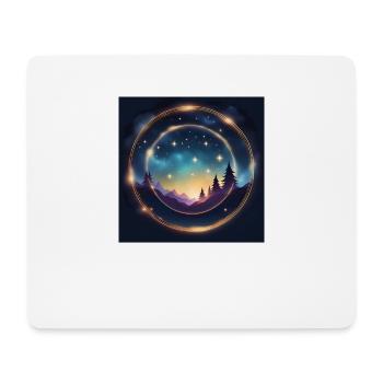 Idée cadeau Zodiaque Lion - Tapis de souris (format paysage) - blanc - Devant