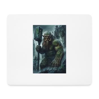 Riese Mythologie Giant Geschenk - Mousepad (Querformat) - Weiß - Vorne