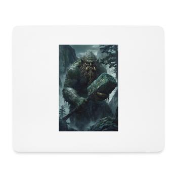 Cadeau géant de la mythologie norvégienne - Tapis de souris (format paysage) - blanc - Devant