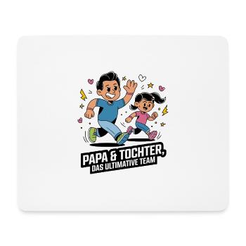 Father and daughter - Mouse Pad (horizontal) - white - Front