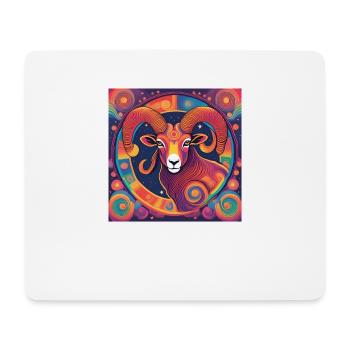Widder Sternzeichen Astrologie Geschenk - Mousepad (Querformat) - Weiß - Vorne
