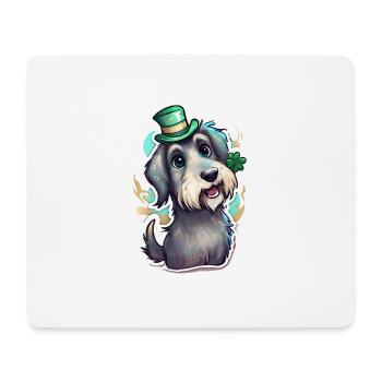St. Patrick's Day Hund Geschenk - Mousepad (Querformat) - Weiß - Vorne