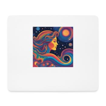 Vierge Astrologie Né Cadeau - Tapis de souris (format paysage) - blanc - Devant