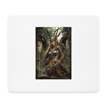 Kriegerin Mythologie Mythos Geschenk - Mousepad (Querformat) - Weiß - Vorne