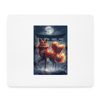 Fuchsgeist Mythologie Mythos Geschenk - Mousepad (Querformat) - Weiß - Vorne