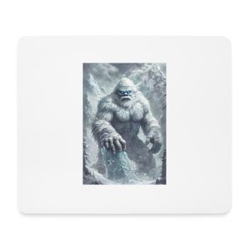 Yeti Legende Mythos Geschenk - Mousepad (Querformat) - Weiß - Vorne