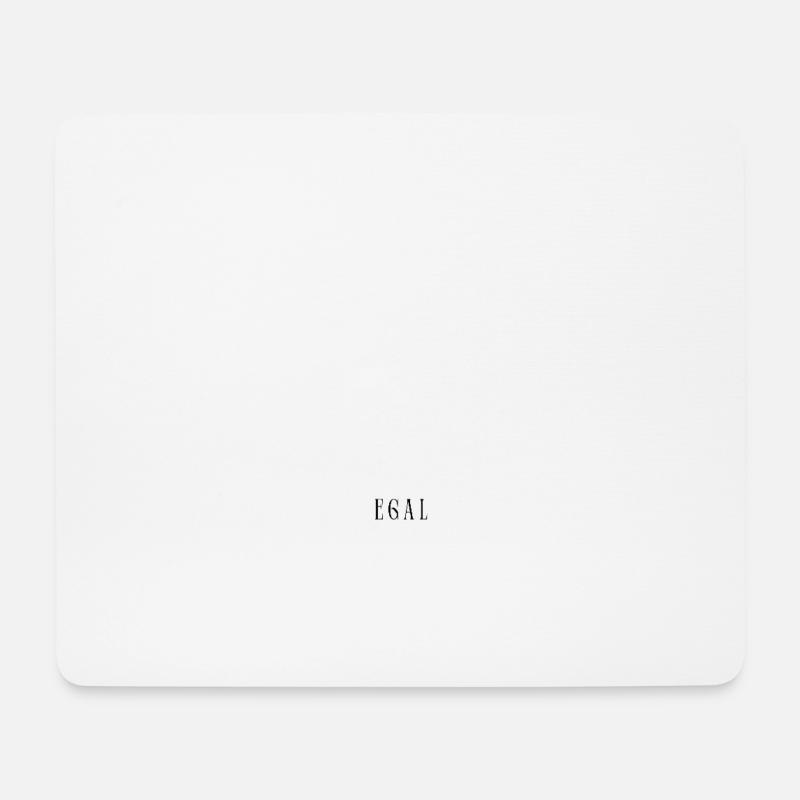 Ist mir egal - Mousepad (Querformat) - Weiß