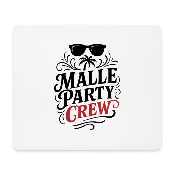 Malle Party Crew Mallorca - Mousepad (Querformat) - Weiß - Vorne