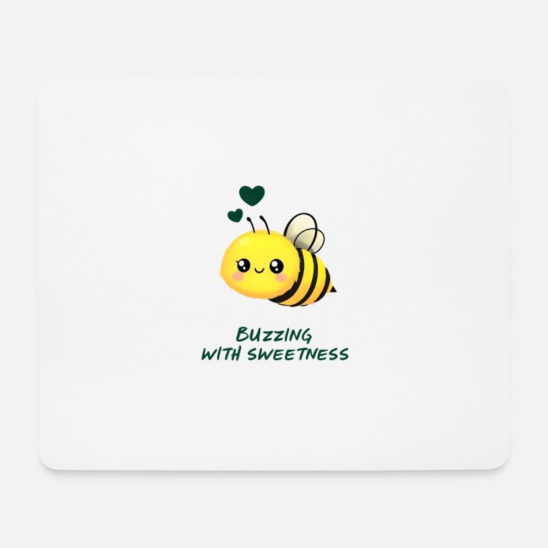 Bee Kids Saying Gift - Mouse Pad (horizontal) - white