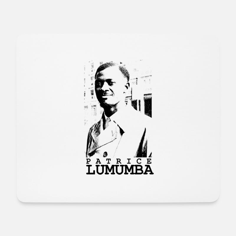 Patrice Lumumba - Mousepad (Querformat) - Weiß