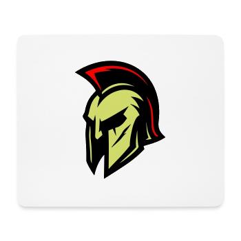 Gladiator Helmet Sparta - Mouse Pad (horizontal) - white - Front