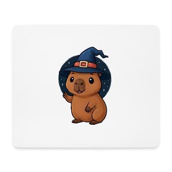 Halloween Capybara Wizard Costume Gift - Mouse Pad (horizontal) - white - Front