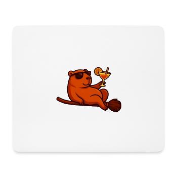 Halloween Capybara Costume Gift - Mouse Pad (horizontal) - white - Front