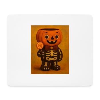 Cadeau de costume effrayant de citrouille d’Halloween - Tapis de souris (format paysage) - blanc - Devant