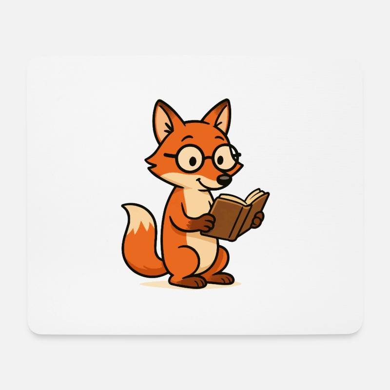 fuchs schlaufuchs - Mousepad (Querformat) - Weiß