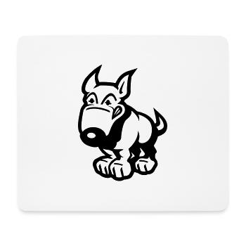 comic_dog - Tapis de souris (format paysage) - blanc - Devant