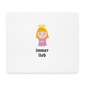 engel immer lieb brav - Mousepad (Querformat) - Weiß - Vorne
