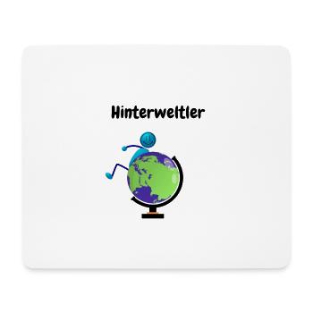 Wortspiel Spruch Hinterweltler Lustiges Motiv - Mousepad (Querformat) - Weiß - Vorne