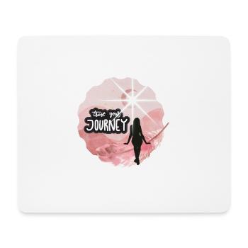 Trust your journey - Mousepad (Querformat) - Weiß - Vorne