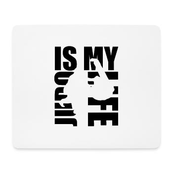 judo is my life - Mouse Pad (horizontal) - white - Front