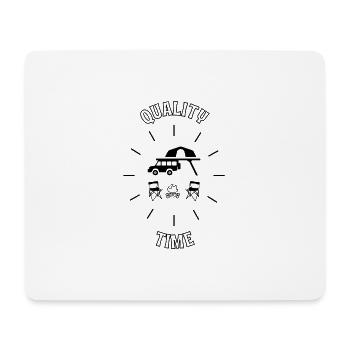 Camping mit Dachzelt - Mousepad (Querformat) - Weiß - Vorne