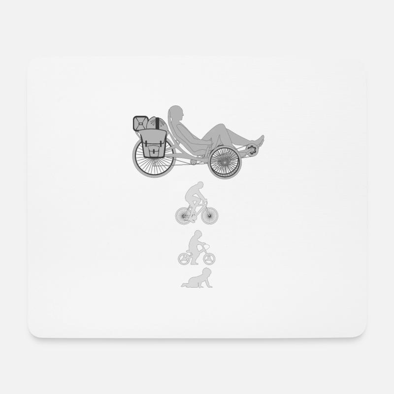 Evolution Trike - Mousepad (Querformat) - Weiß