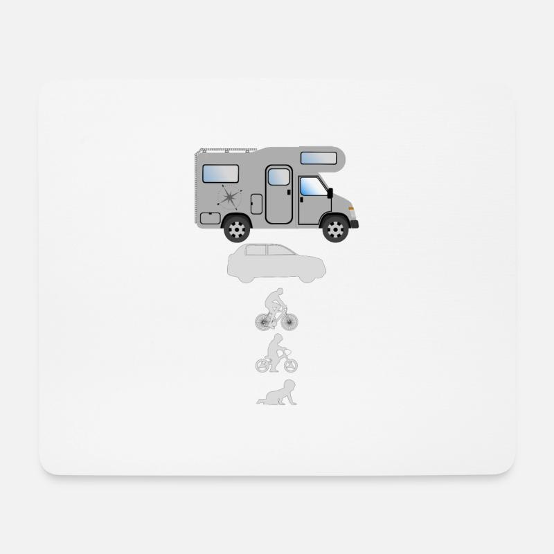 Evolution Camper - Mousepad (Querformat) - Weiß