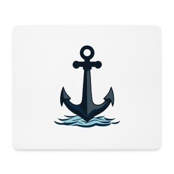 Anker - Mousepad (Querformat) - Weiß - Vorne
