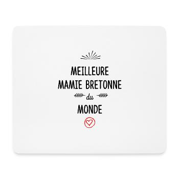 Bretagne - Meilleure mamie bretonne du monde #2 - Tapis de souris (format paysage) - blanc - Devant
