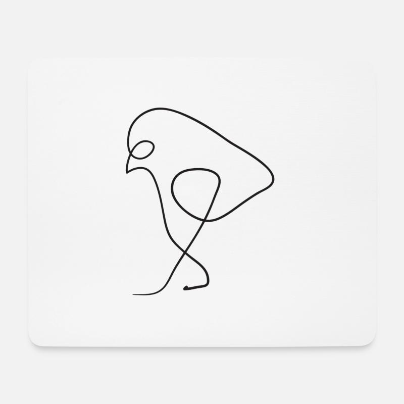 Bird - Mouse Pad (horizontal) - white