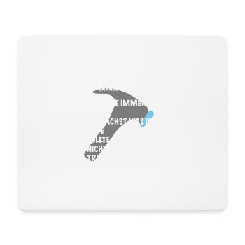 Ausbilder Spruch Geschenk Handwerker - Mousepad (Querformat) - Weiß - Vorne