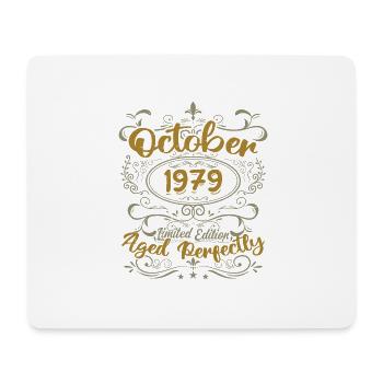 Octobre 1979 Cadeau 1979 Anniversaire Octobre 1979 - Tapis de souris (format paysage) - blanc - Devant