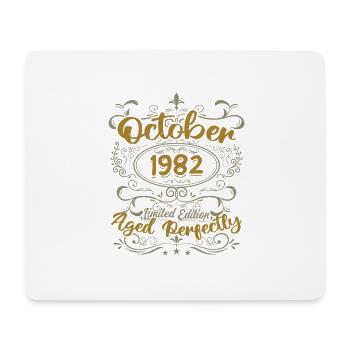 Octobre 1982 Cadeau 1982 Anniversaire Octobre 1982 - Tapis de souris (format paysage) - blanc - Devant