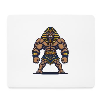 Pharao Muskeln Bodybuilding - Mousepad (Querformat) - Weiß - Vorne
