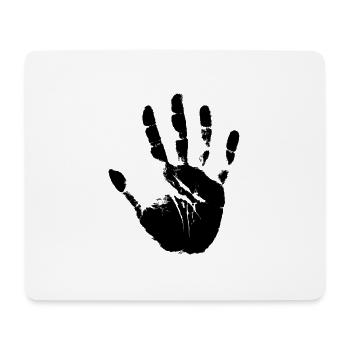 Handabdruck - Mousepad (Querformat) - Weiß - Vorne