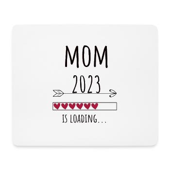Mom 2023 Schwangerschaft werdende Mama Geschenk - Mousepad (Querformat) - Weiß - Vorne