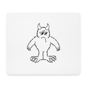Monster "Gronk" - Mousepad (Querformat) - Weiß - Vorne