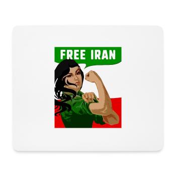 Free Iran, Iran, Free Women, Flag, Democracy,free - Mouse Pad (horizontal) - white - Front