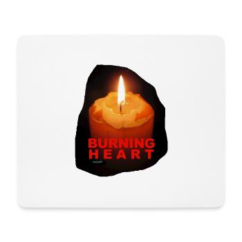 ZoffArt BURNING HEART - Mousepad (Querformat) - Weiß - Vorne