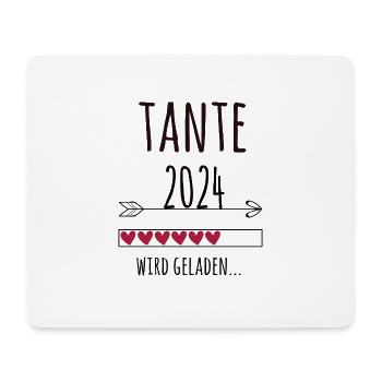 Schwangerschaft werdende Tante 2024 Geschenk - Mousepad (Querformat) - Weiß - Vorne