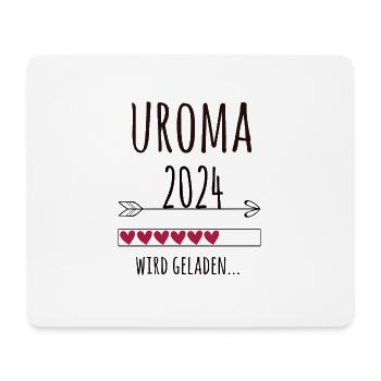 Uroma 2024 Schwangerschaft Uromi Geschenk - Mousepad (Querformat) - Weiß - Vorne